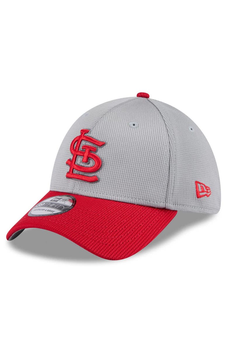 New Era Men's New Era  Gray/Red St. Louis Cardinals 2025 Batting Practice 39THIRTY Flex Hat, Main, color, 