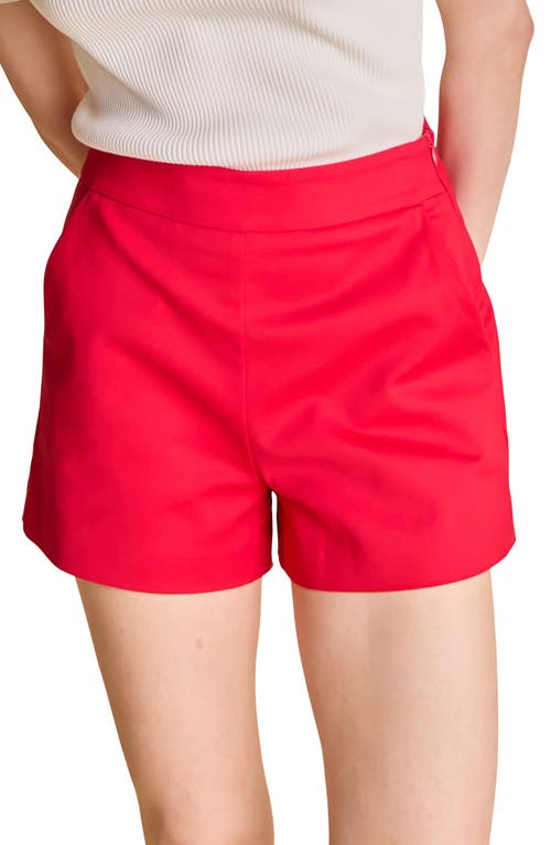 English Factory High Waist Stretch Shorts In Red
