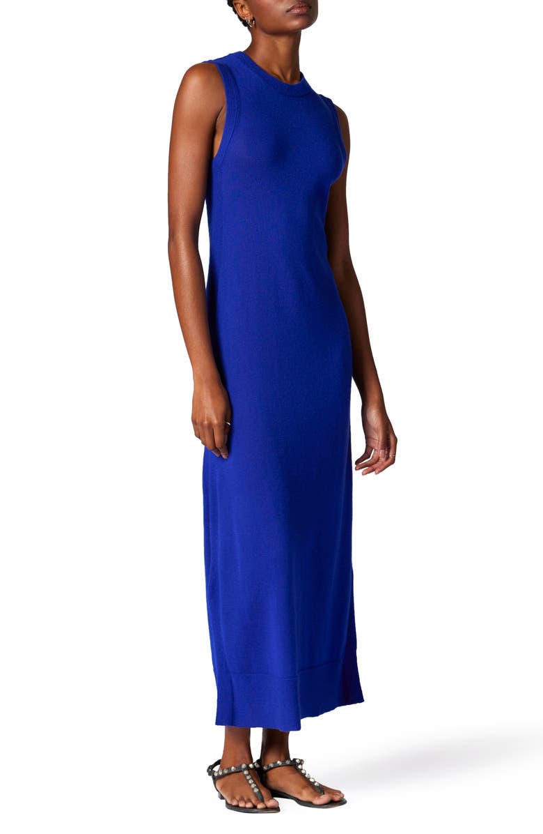 Equipment Rachida Sleeveless Knit Cashmere Dress, Alternate, color, Surrealist Blue