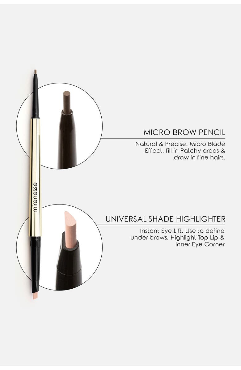 MIRENESSE All-Day 3-Piece Master Perfect Brows Set - Dark Brown, Alternate, color, 