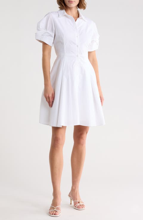 Short Sleeve Cotton Shirtdress