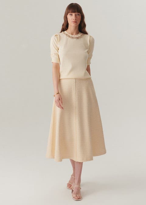 Ruth Midi Flared Skirt