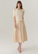 Exquise Ruth Midi Flared Skirt