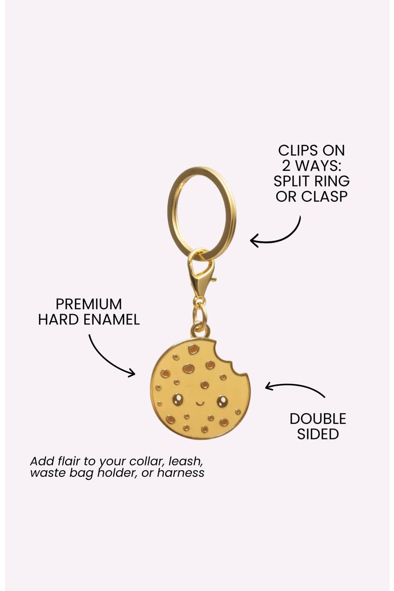 Cookie Pet Collar Charm, Alternate, color, Cookie