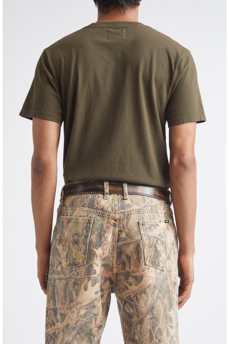 Stud Pocket Cotton T-Shirt, Alternate, color, LODEN GREEN
