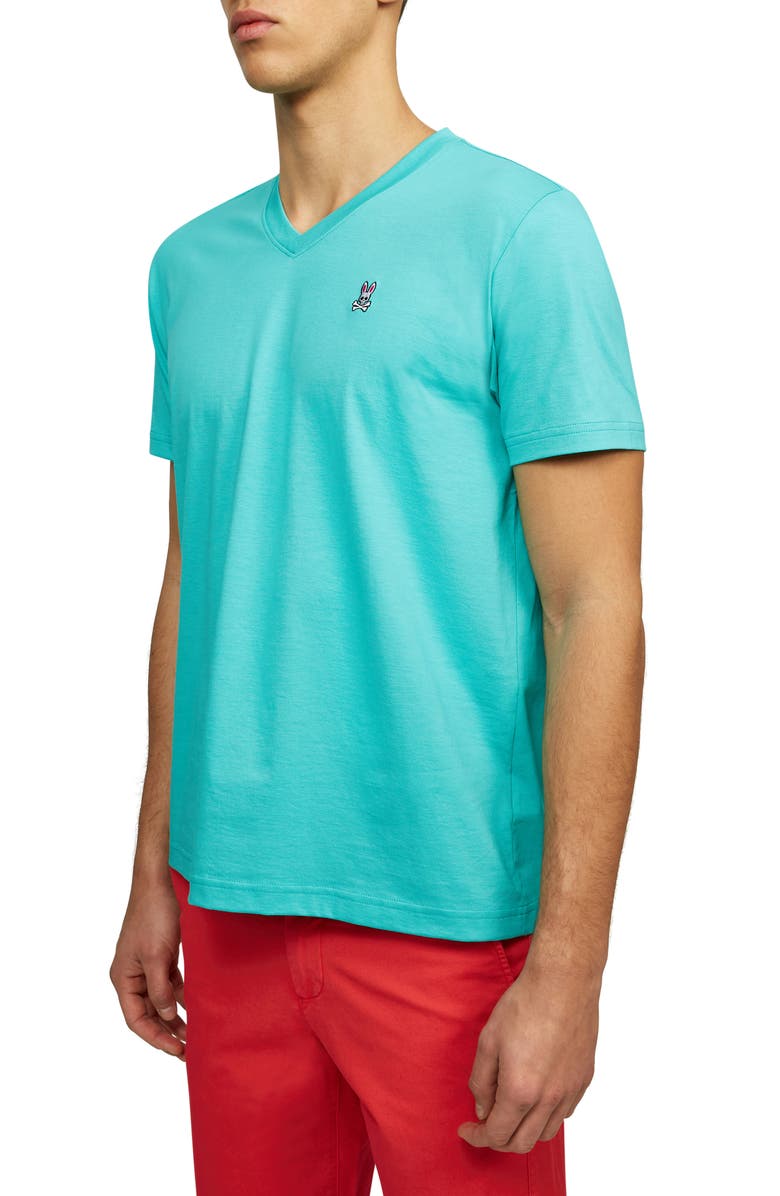 Psycho Bunny Solid V-Neck T-Shirt, Alternate, color,