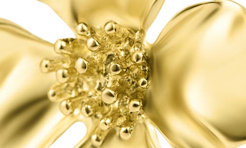 Adornia Flower Drop Earrings In Gold