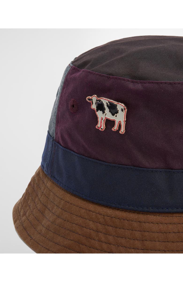 Barbour x Paul Smith Colorblock Bucket Hat, Alternate, color, Brown Multi
