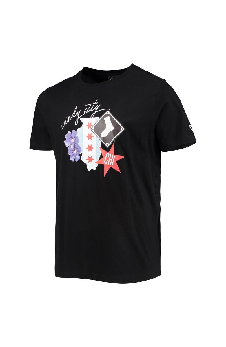 New Era Men's New Era Black Chicago White Sox City Cluster T-Shirt, Alternate, color, Black