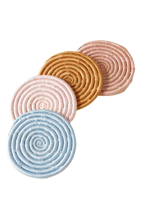 Solid Mixed Set of 4 Coasters