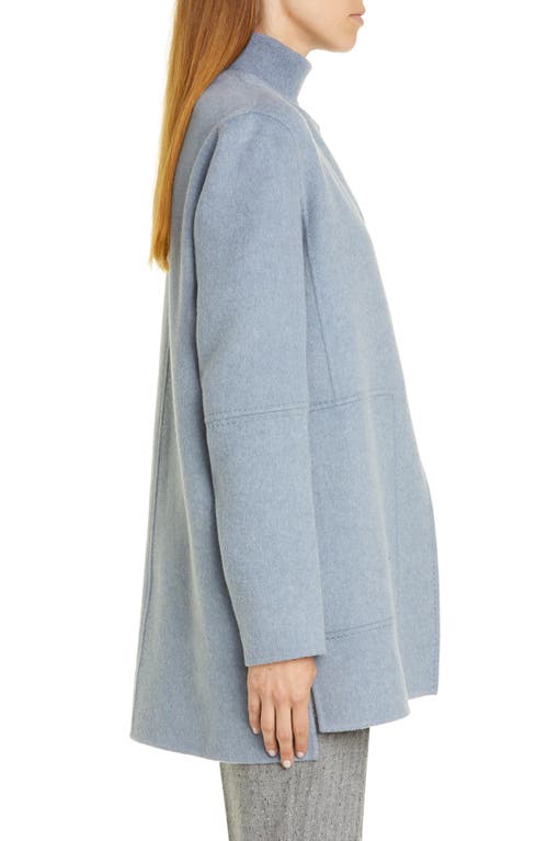 Lafayette 148 New York Rowena Reversible Double Face Jacket In Blue