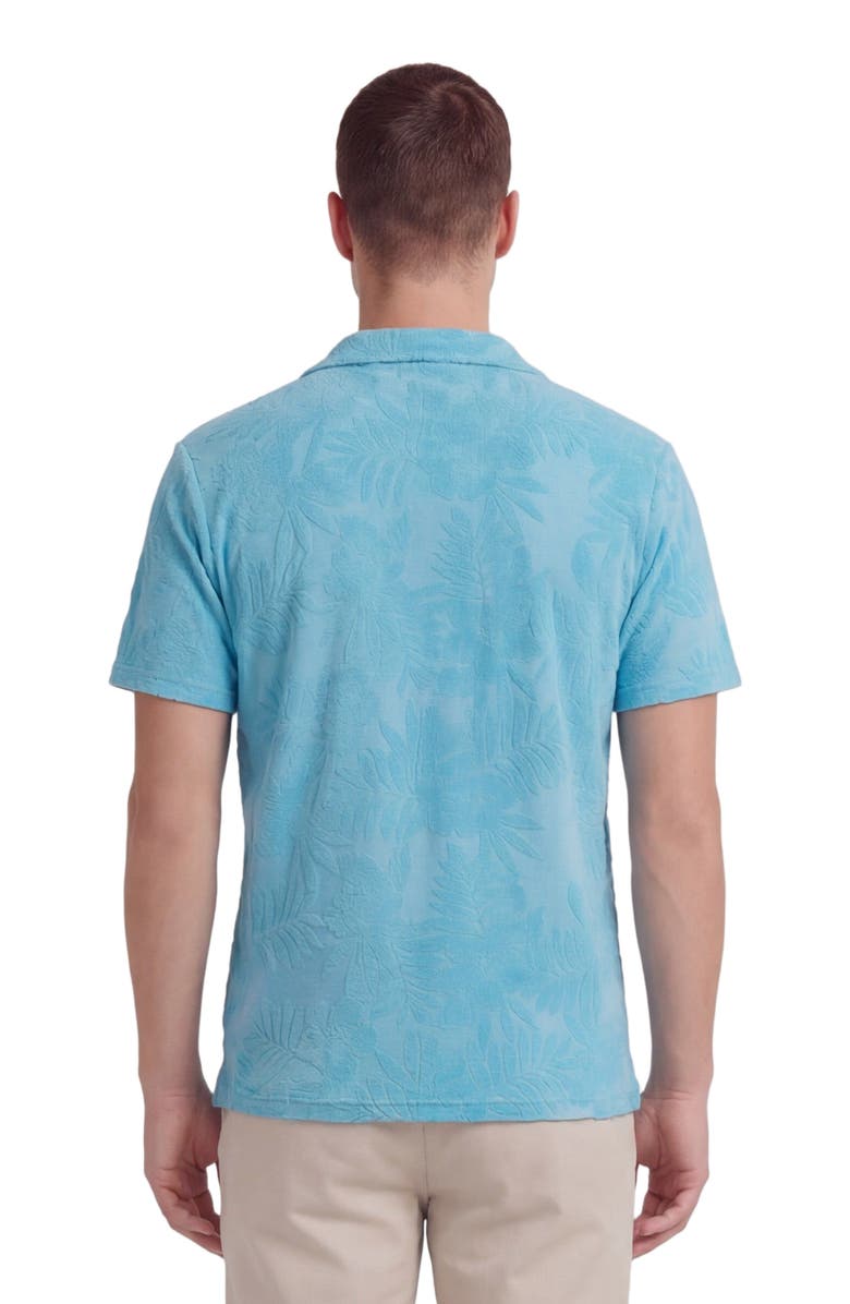 Lords of Harlech Farm Floral Towel Polo Shirt, Alternate, color, Teal
