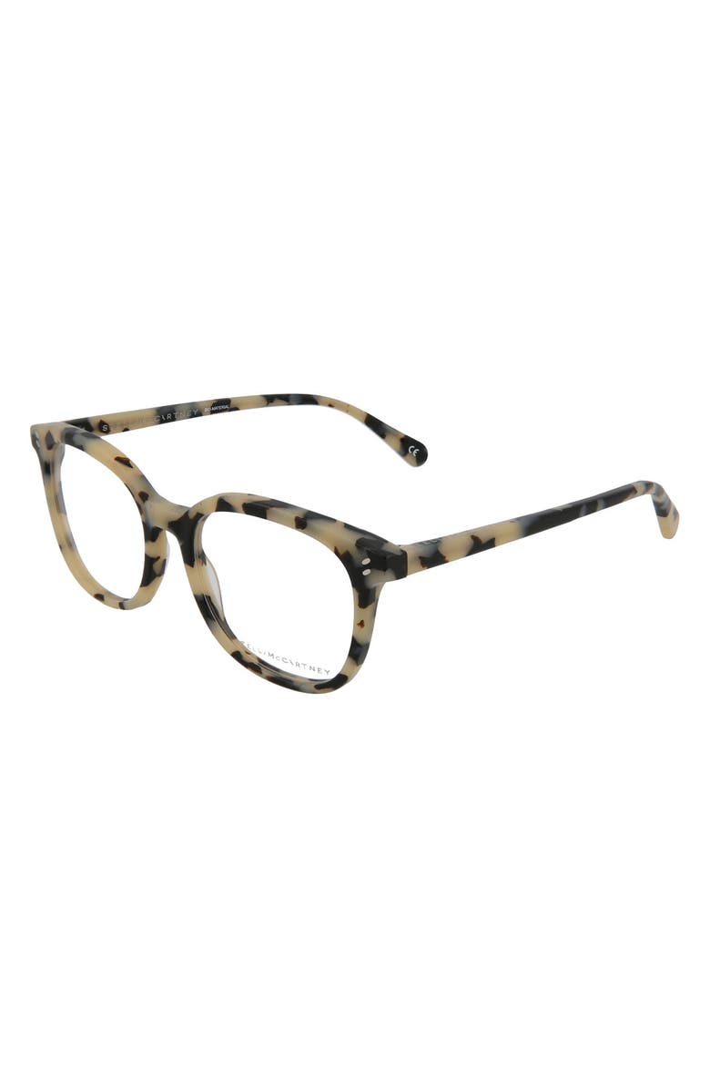 Stella McCartney 52mm Square Optical Frames, Alternate, color,