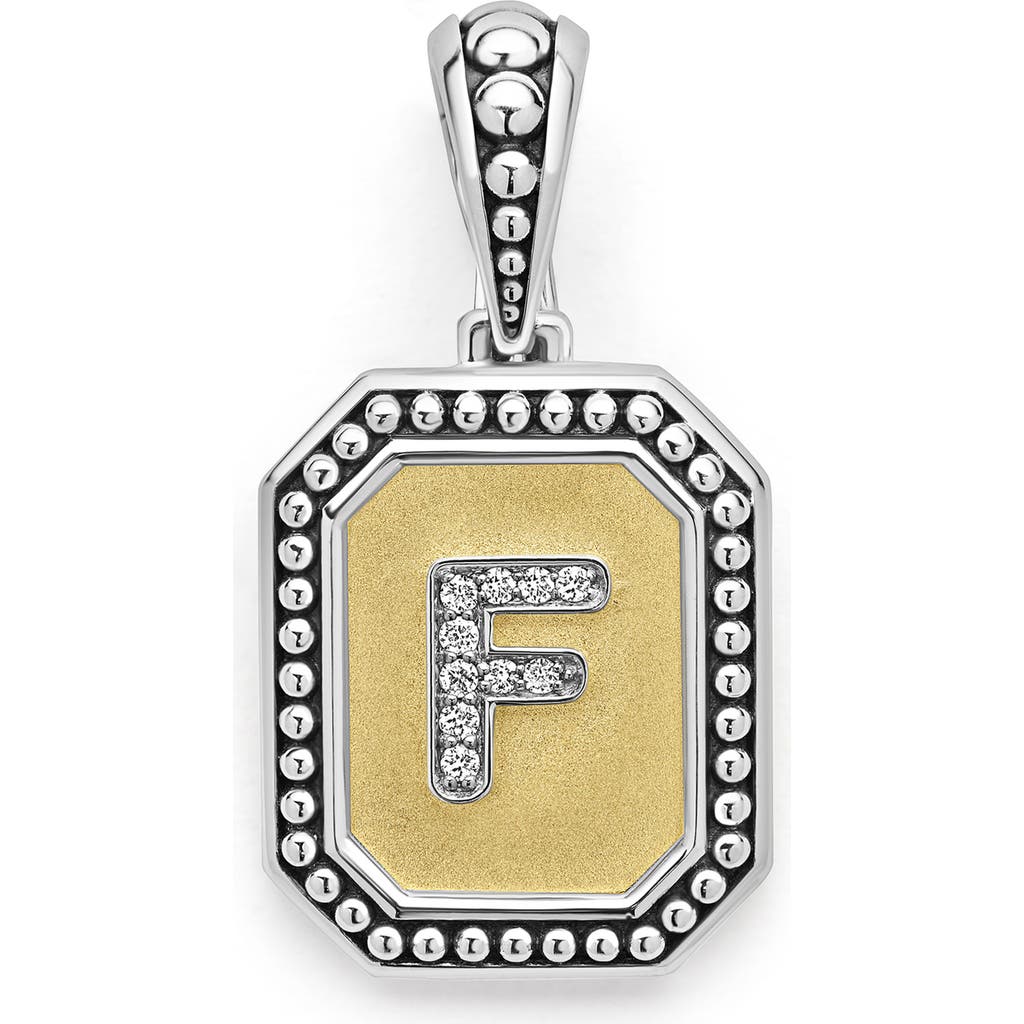 Lagos Signature Caviar Initial Enhancer In Two-tone F