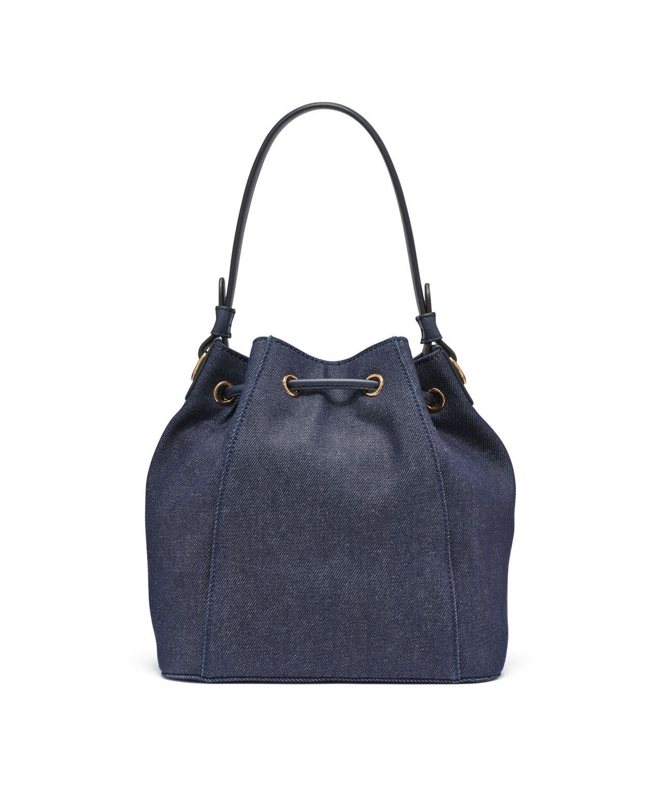 KARL LAGERFELD PARIS Adele Bucket, Alternate, color, Denim