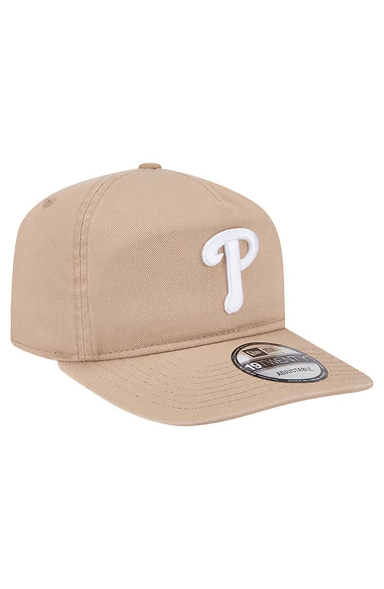 New Era Men's New Era Light Beige Philadelphia Phillies Cam 19TWENTY Adjustable Hat, Alternate, color, Light Beige