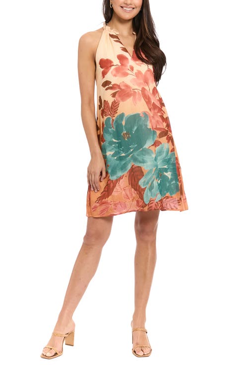 Floral Sleeveless Shift Dress