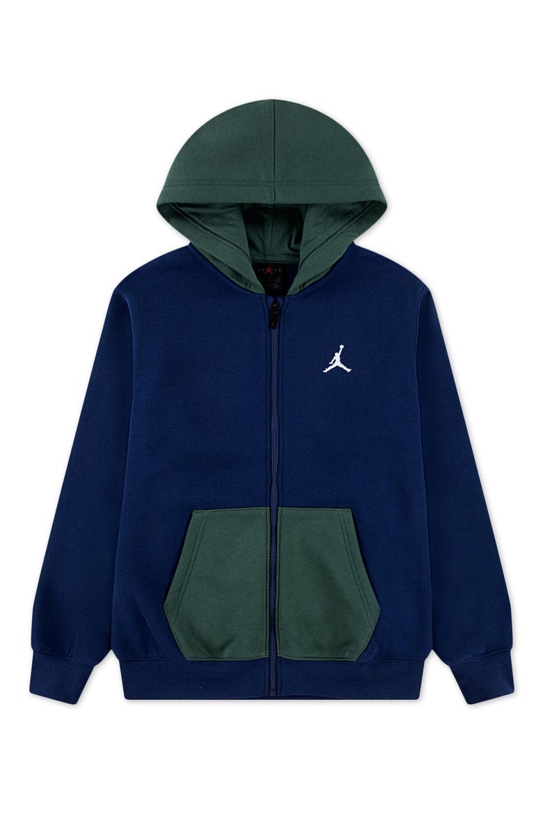 Kids' Brooklyn Fleece Zip-Up Hoodie, Main, color, BLUE VOID