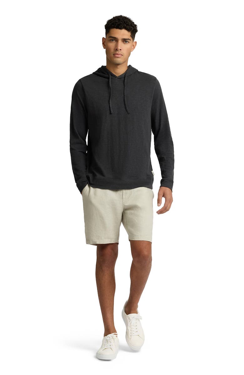Onia Heavyweight Slub Hoodie, Main, color, Noir