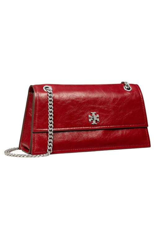 Tory Burch Kira Turnlock Leather Convertible Shoulder Bag In Red