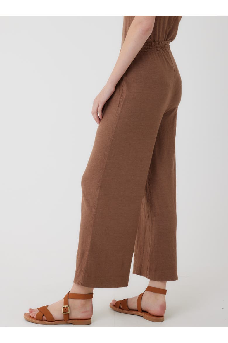 Stretch Linen HD Wide Leg Pant, Alternate, color, MOCCHA