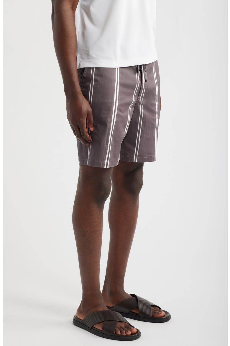 Kane Stripe Stretch Cotton Shorts, Alternate, color, MEDIUM PURPLE