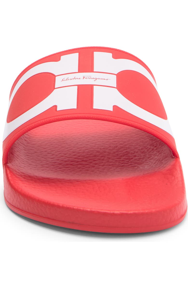 FERRAGAMO Groovy Gancini Slide Sandal, Alternate, color,