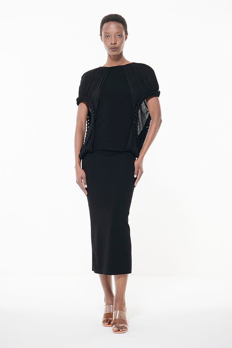 Knit Pencil Skirt, Main, color, Black