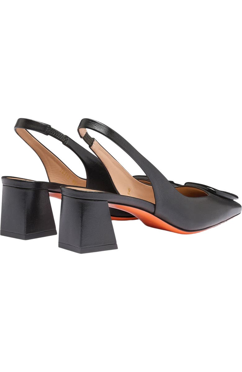 Santoni Women's mid-heel slingback, Alternate, color, Black