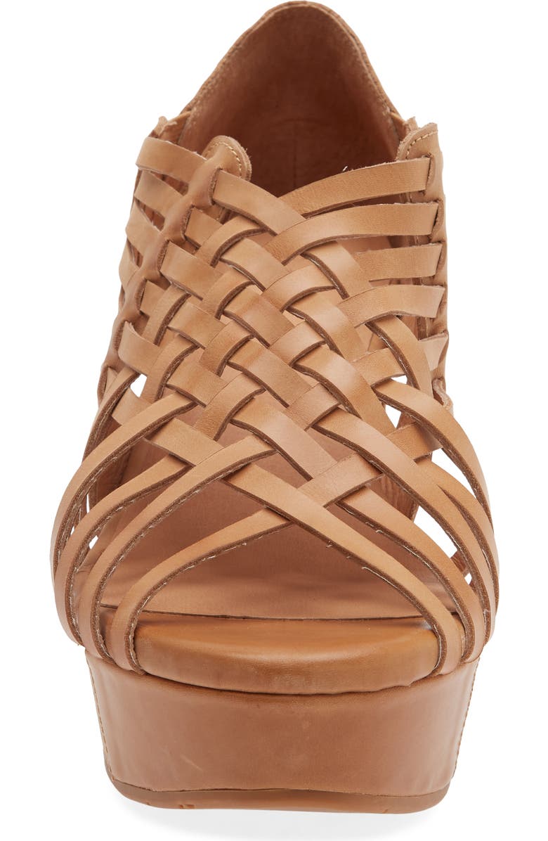 Chocolat Blu Winix Strappy Platform Wedge Sandal, Alternate, color, Camel Leather