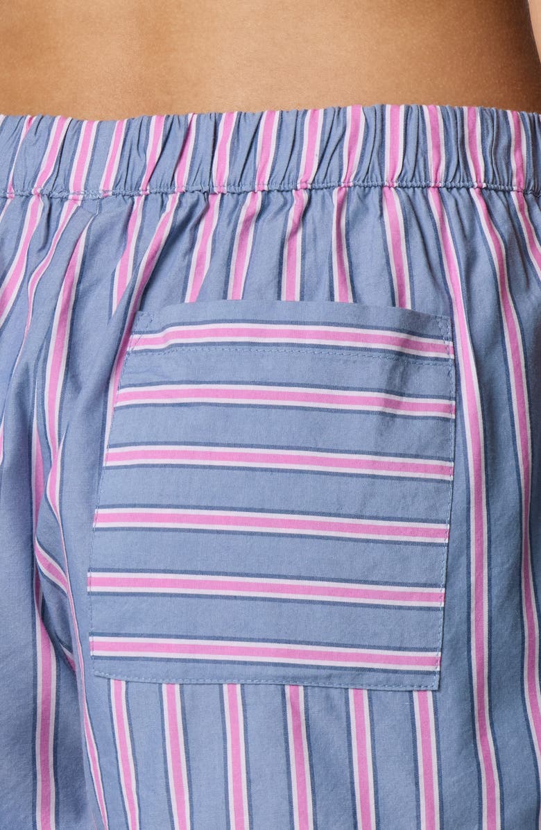 Florence by Mills Classic Cotton Blend Boxer Shorts, Alternate, color, Blue Pink Stripe