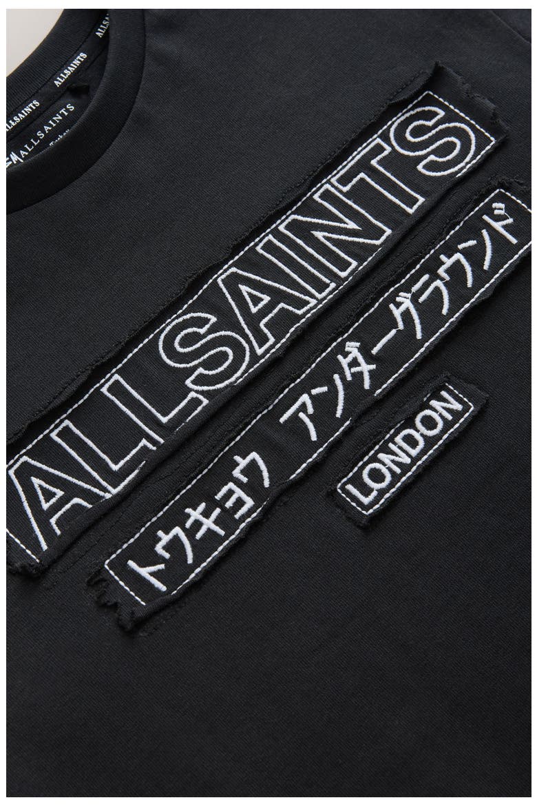 Kids' Underground Contrast Patch Graphic Tee, Alternate, color, BLACK