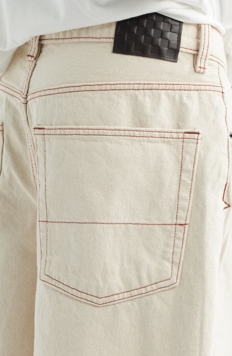 Vans Check-5 Baggy Denim Shorts, Alternate, color, Natural Seed