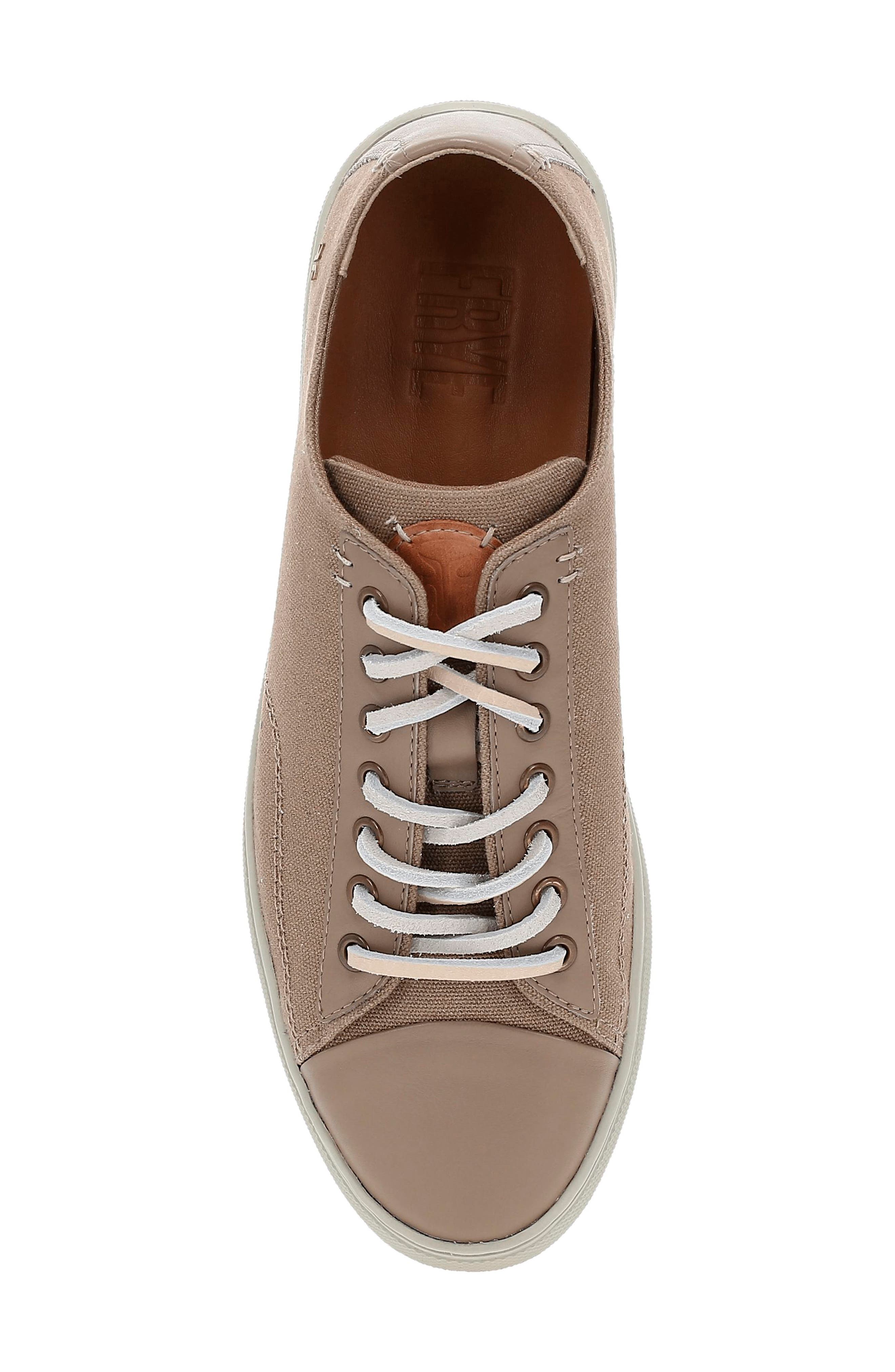 Astor Cap Toe Low Top Sneaker, Alternate, color, KHAKI