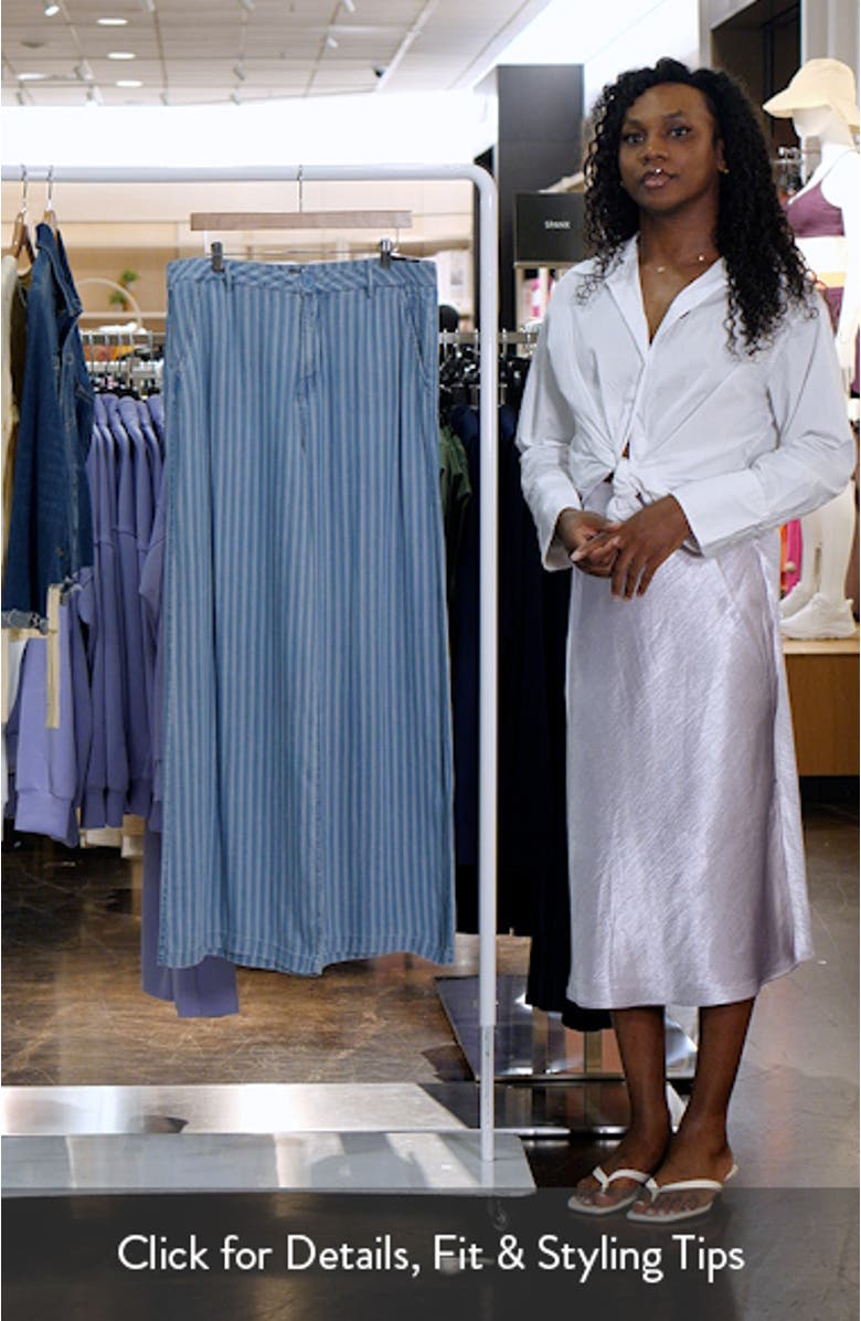 Ryan Stripe High Waist Super Wide Leg Pants, sales video thumbnail