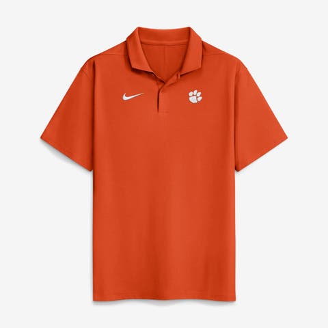 Men's Nike Orange Clemson Tigers Primetime Victory Plus Dri-FIT Polo