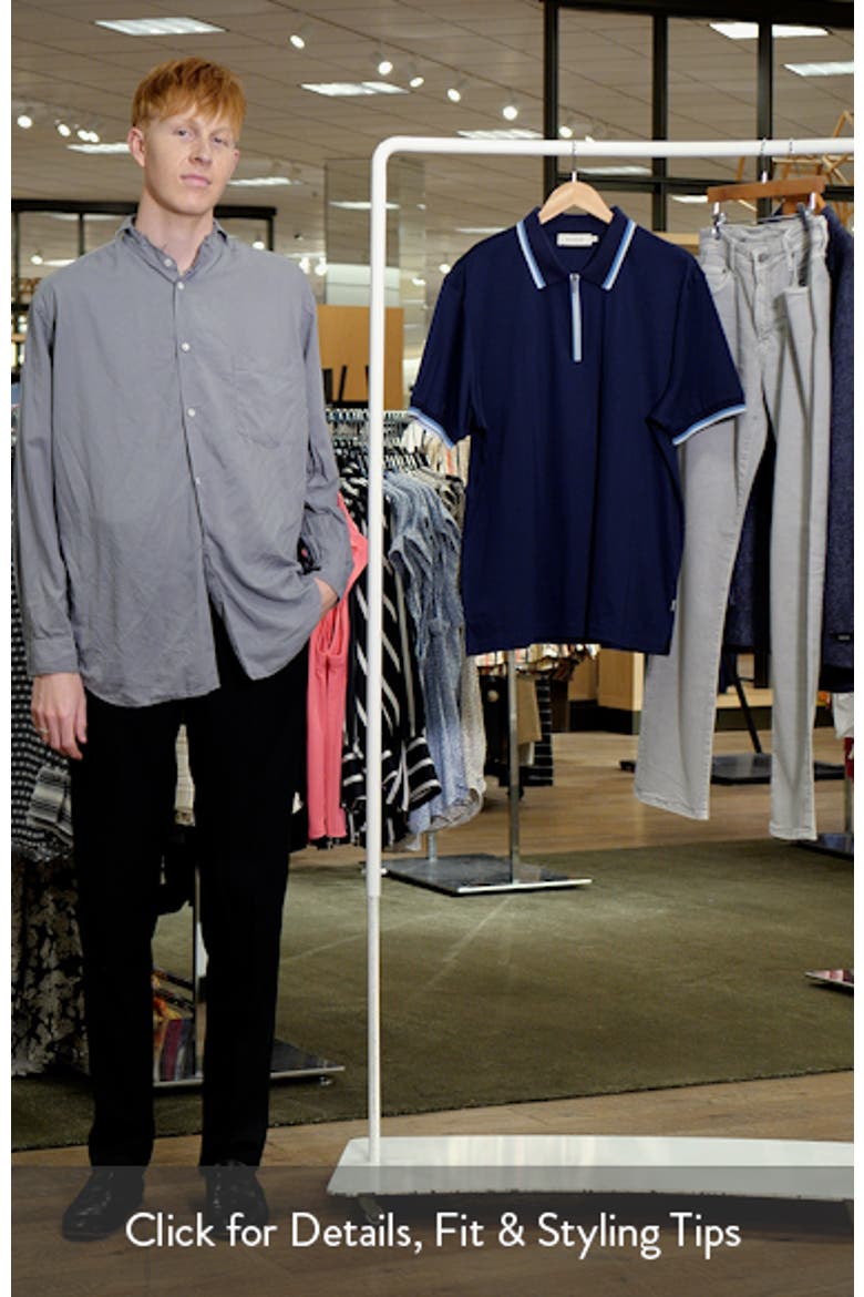 Tipped Quarter Zip Polo video