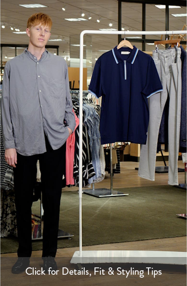 Tipped Quarter Zip Polo, sales video thumbnail