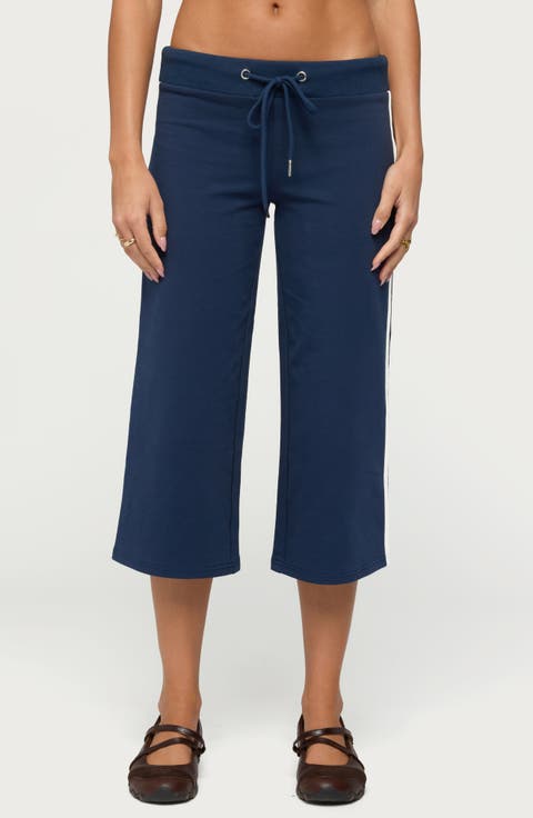 Zanele Side Stripe Capri Sweatpants