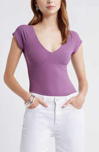 Open Edit Cap Sleeve Top