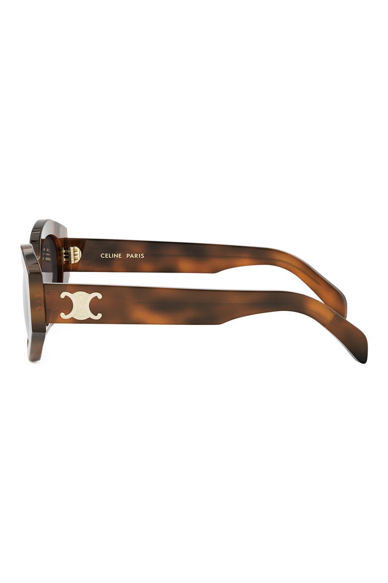Triomphe 54mm Cat Eye Sunglasses, Alternate, color, BLONDE HAVANA / GRADIENT BROWN