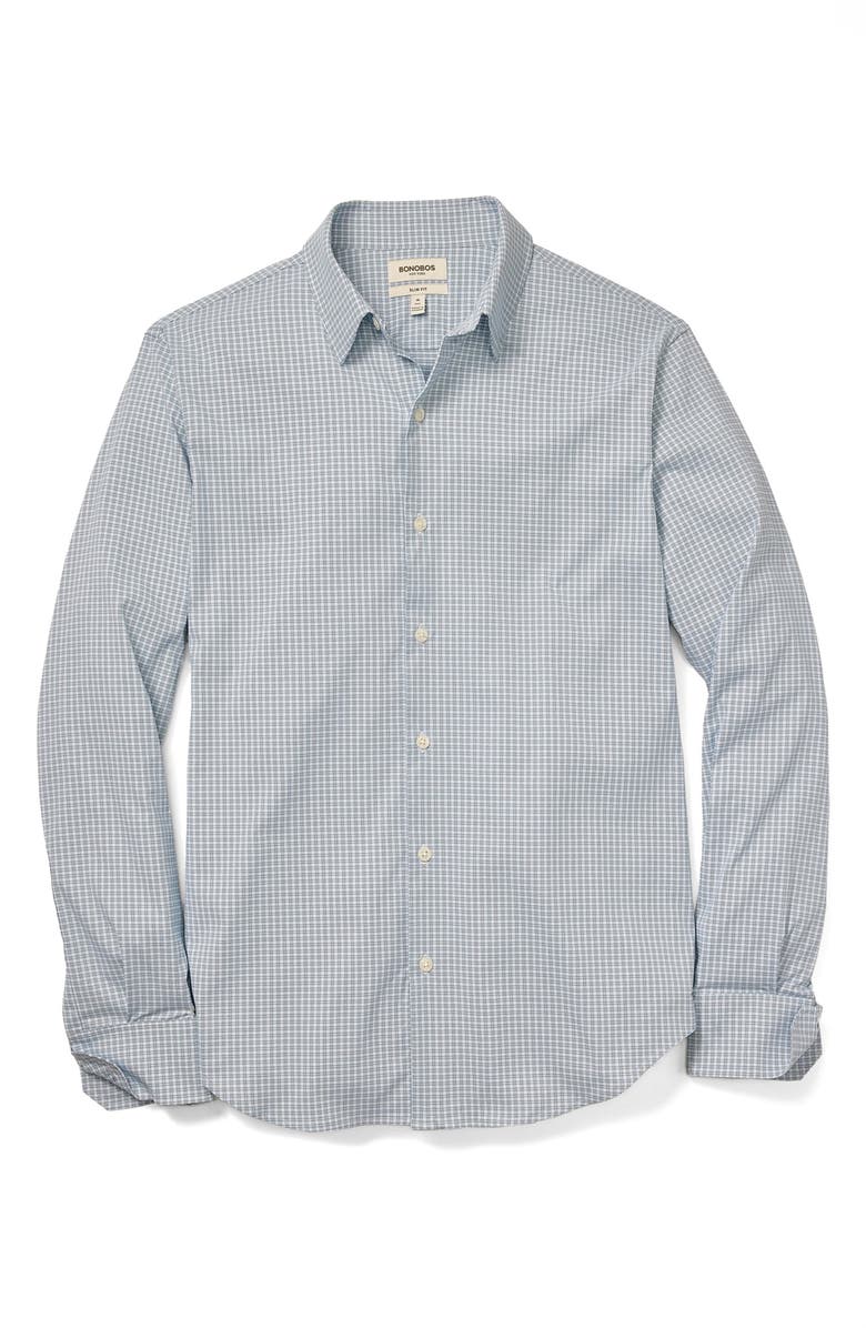 Bonobos Tech Check Button-Up Shirt, Alternate, color, Henry Micro Check C11