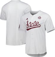 adidas Men's adidas White Mississippi State Bulldogs Team Baseball Jersey