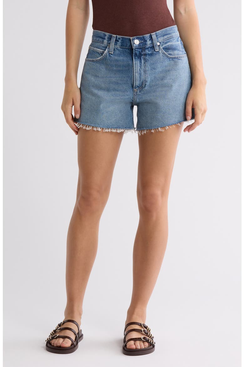 Archie Raw Hem Denim Cutoff Shorts, Main, color, COSTAR