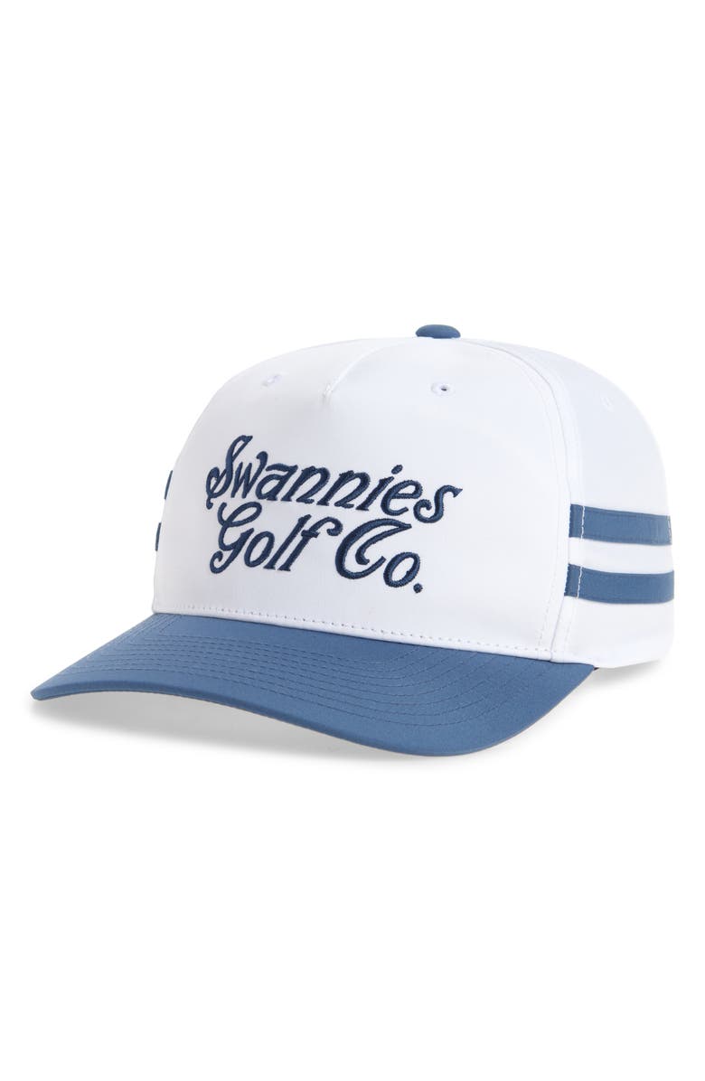 Swannies Scheeler Snapback Baseball Cap, Main, color, White
