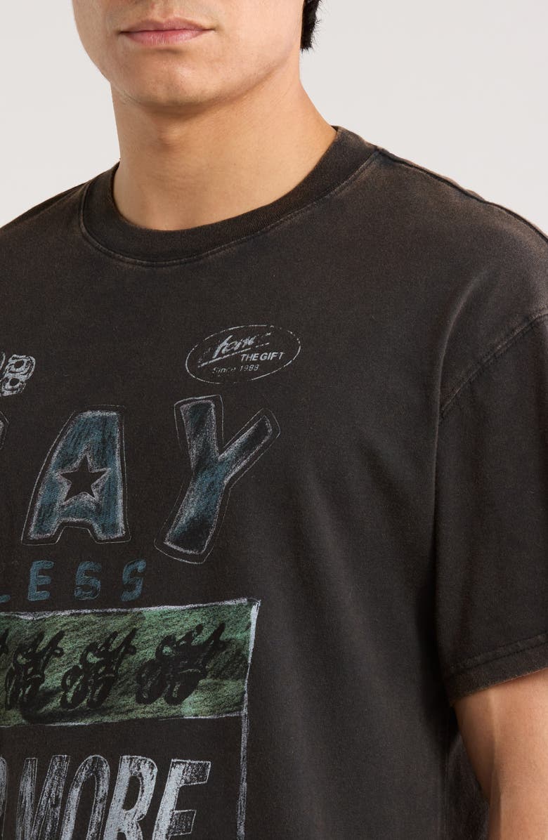 HONOR THE GIFT Say Less Do More Cotton Graphic T-Shirt, Alternate, color, Black