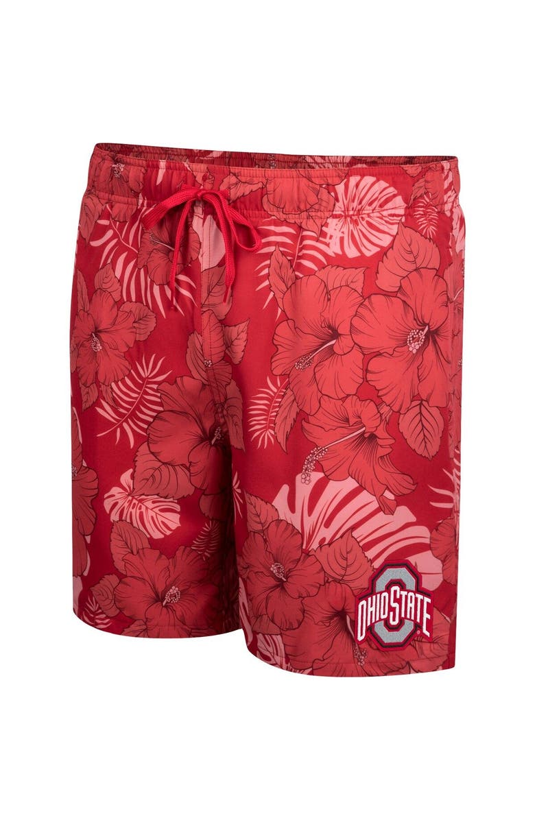 COLOSSEUM Men's Colosseum Scarlet Ohio State Buckeyes The Dude Swim Shorts, Alternate, color, 
