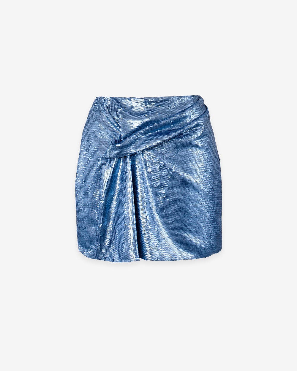 KATE BARTON Electra Sequin Mini Skirt in Periwinkle 