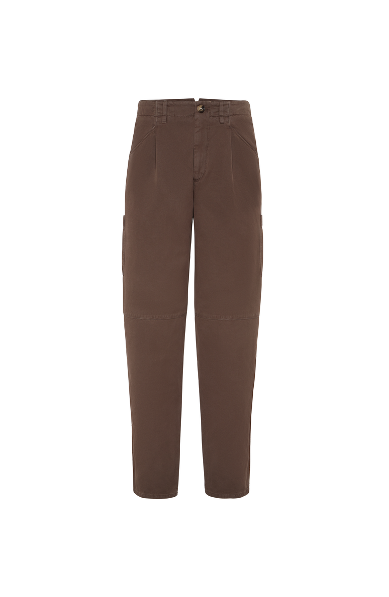 Brunello Cucinelli Ergonomic trousers, Main, color, Brown