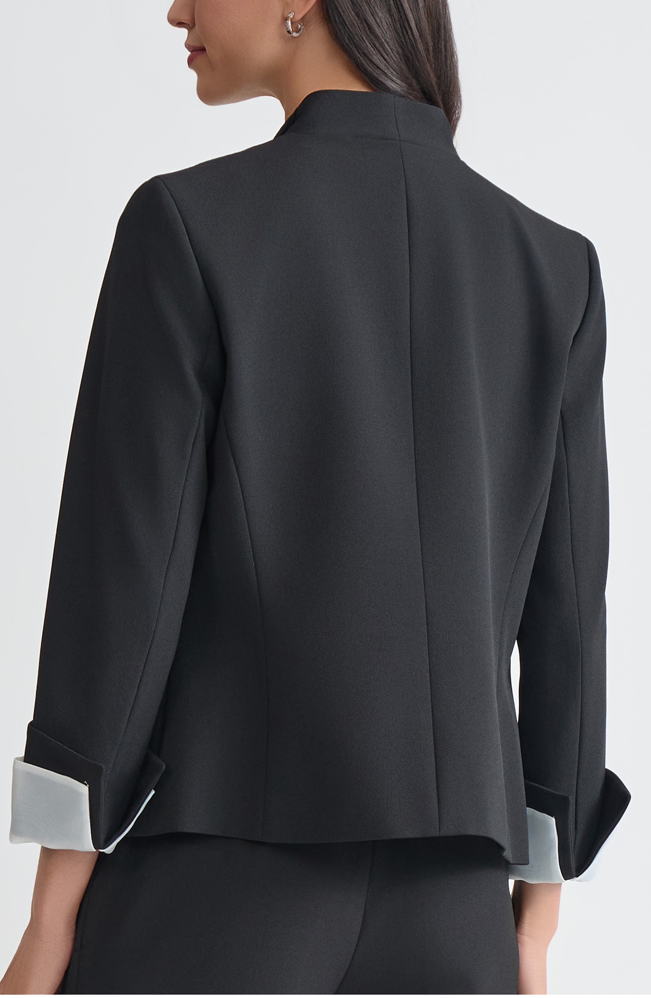 Winged Lapel Three-Button Blazer - image 2